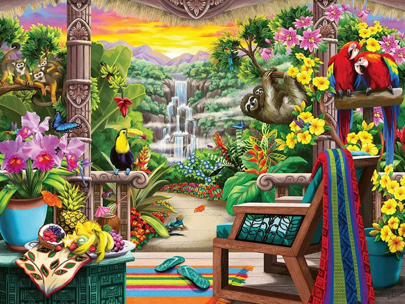 Ravensburger - Tropical Retreat - 750 Piece Jigsaw Puzzle Clearance