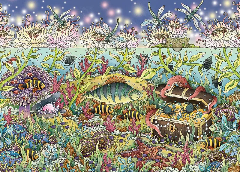 Ravensburger 15988 Underwater Kingdom At Dusk 1000pc Jigsaw Puzzle Hot