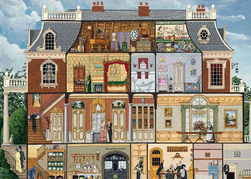 Ravensburger - Upstairs, Downstairs - 1000 Piece Jigsaw Puzzle Fashion