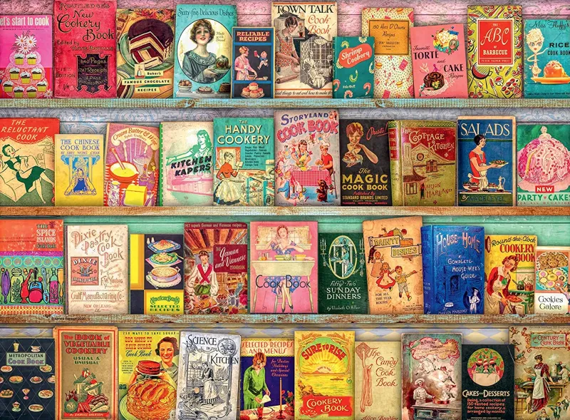 Ravensburger - Vintage Cook Books - 500 Piece Jigsaw Puzzle Sale