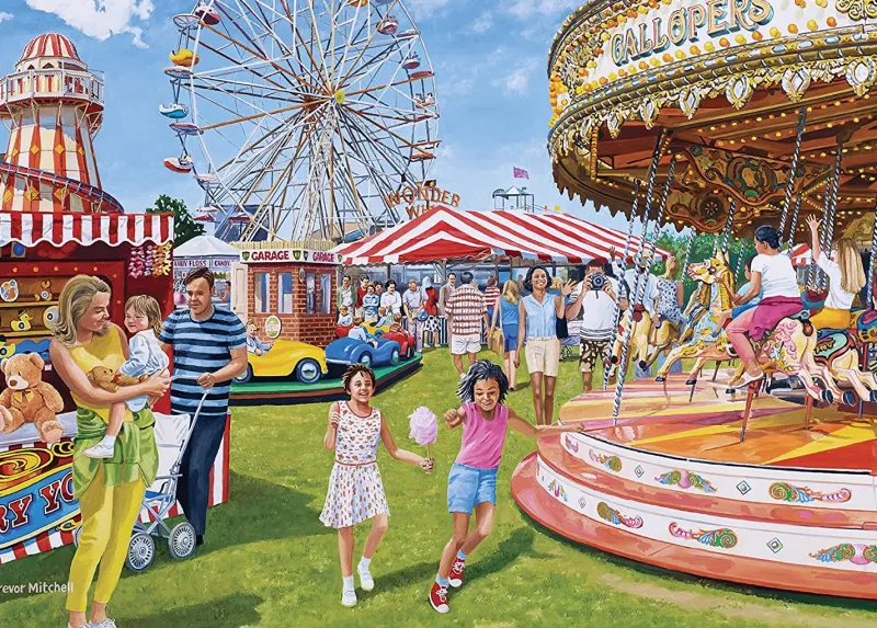 Ravensburger - Vintage Fairground fun - 1000 Piece Jigsaw Puzzle Discount