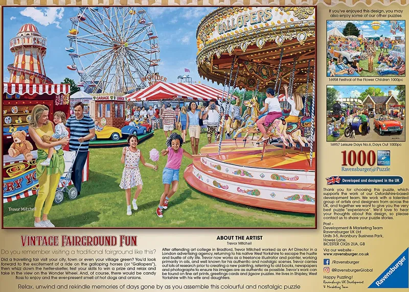 Ravensburger - Vintage Fairground fun - 1000 Piece Jigsaw Puzzle Discount