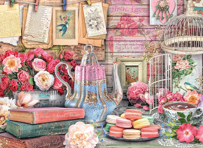 Ravensburger - Vintage Tea Party - 500 Piece Jigsaw Puzzle Online