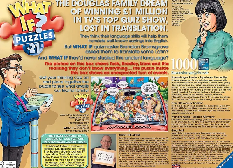 Ravensburger 15182 WHAT IF? No.21 - The Game Show 1000pc Jigsaw Puzzle New