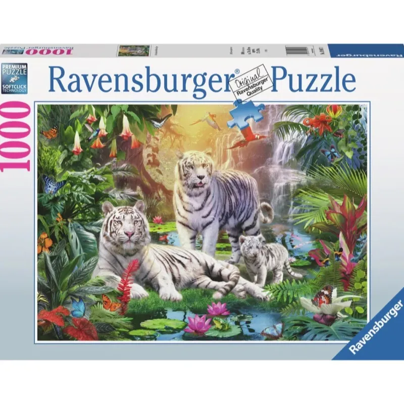 Ravensburger - White Tiger Family - 1000 Piece Jigsaw Puzzle Fashion