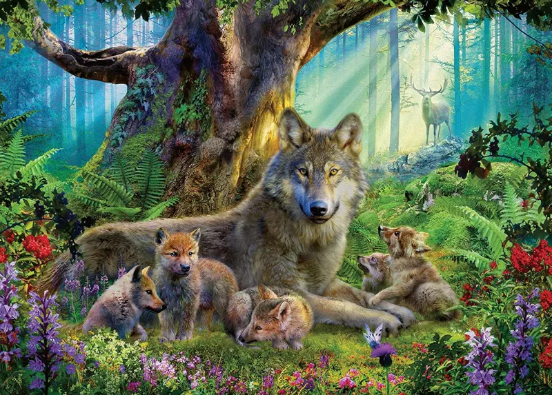 Ravensburger - Wolves In The Forest - 1000 Piece Jigsaw Puzzle Clearance