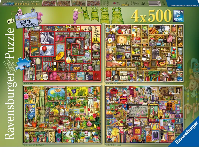 Ravensburger - Wonderful World of Colin Thompson No.1 - 4 x 500 Piece Jigsaw Puzzle New