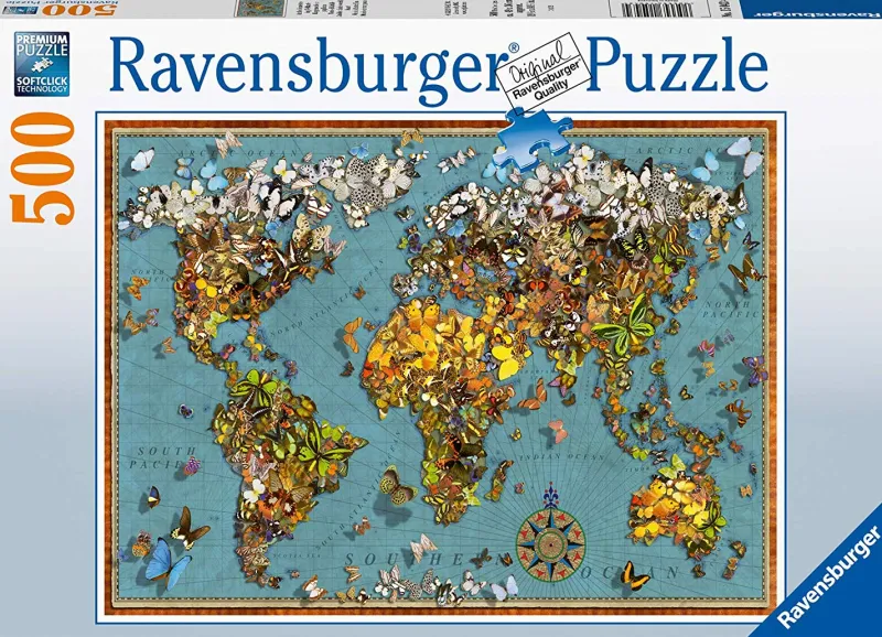 Ravensburger - World Of Butterflies - 500 Piece Jigsaw Puzzle Discount