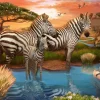Ravensburger - Zebra’s at waterhole - 500 Piece Jigsaw Puzzle Clearance