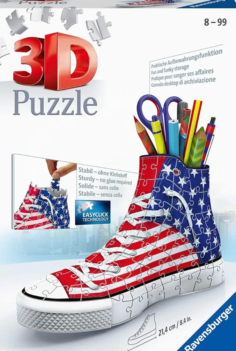 Ravensburger American Flag Sneaker - 108 Piece 3D Jigsaw Puzzle Best