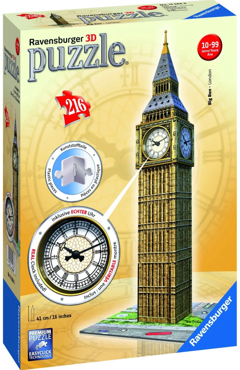 Ravensburger Big Ben with Clock, 216pc 3D Jigsaw Puzzle Sale