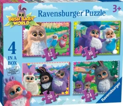 Ravensburger Bush Baby World 4 in a Box (12, 16, 20, 24pc) Jigsaw Puzzles Sale