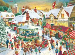 Ravensburger Christmas Collection No.1 - Market & Santa's Christmas Supper - 2x 500 Piece Jigsaw Puzzles Online
