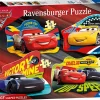 Ravensburger Disney Pixar Cars 3, 4 Large Shaped Jigsaw Puzzles (10,12,14,16pc) Clearance