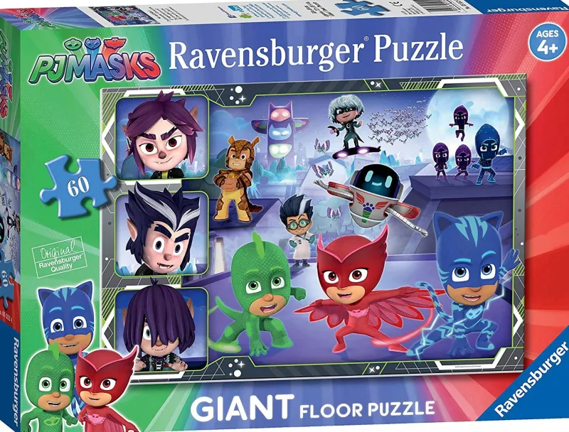 Ravensburger PJ Masks, 60pc Giant Floor Jigsaw Puzzle New