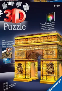 Ravensburger Arc De Triomphe - Night Edition, 216 Piece 3D Jigsaw Puzzle Outlet