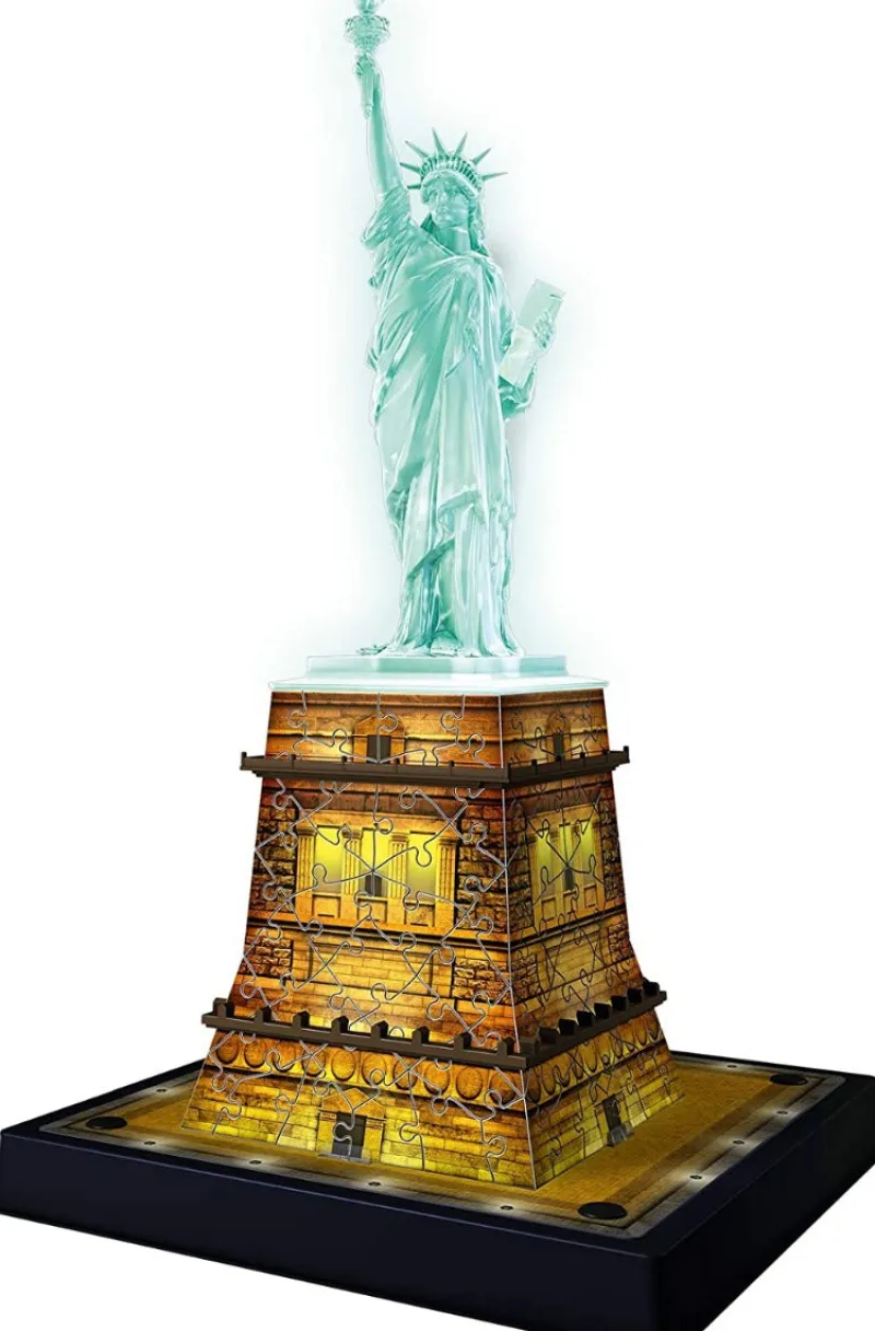 Ravensburger Statue of Liberty - Night Edition - 108 Piece 3D Jigsaw Puzzle New