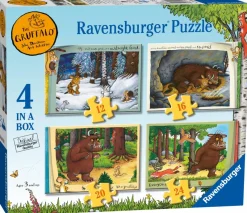 Ravensburger The Gruffalo 4 in Box (12, 16, 20, 24pc) Jigsaw Puzzles Clearance