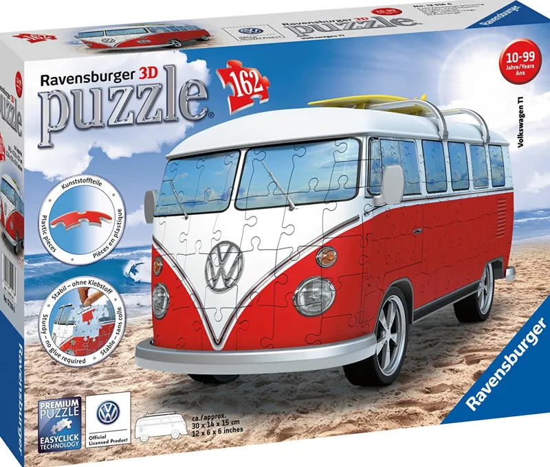 Ravensburger VW T1 Camper Van -162 Piece 3D Jigsaw Puzzle Online