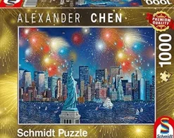 Schmidt - Alexander Chen - Fireworks over New York - 1000 Piece Jigsaw Puzzle Online