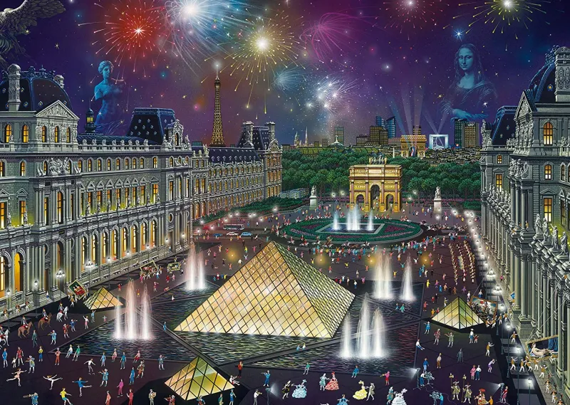 Schmidt - Alexander Chen, Fireworks at the Louvre - 1000 Piece Jigsaw Puzzle Fashion