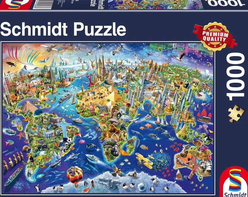 Schmidt - Discover the World - 1000 Piece Jigsaw Puzzle New