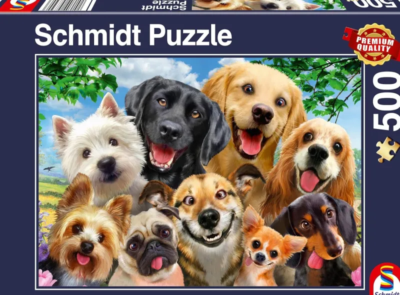 Schmidt - Dog Selfie - 500 Piece Jigsaw Puzzle Discount