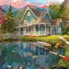 Schmidt - Dominic Davison, House by the Lake - 1000 Piece Jigsaw Puzzle Best