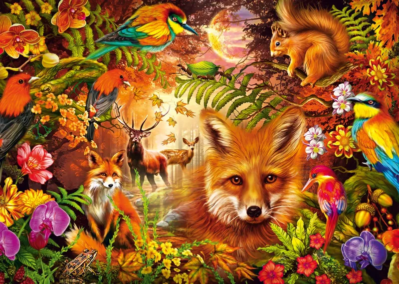 Schmidt - Flowers, Fur and Feathers - 1000 Piece Online