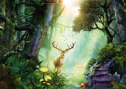 Schmidt - Georgia Fellenberg: Deer in the Forest - 1000 Piece Jigsaw Puzzle Outlet