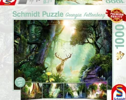 Schmidt - Georgia Fellenberg: Deer in the Forest - 1000 Piece Jigsaw Puzzle Outlet