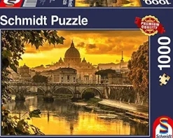 Schmidt - Golden Light over Rome - 1000 Piece Jigsaw Puzzle Online