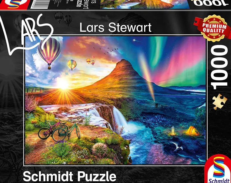 Schmidt - Lars Stewart: Iceland Night & Day - 1000 Piece Jigsaw Puzzle Clearance