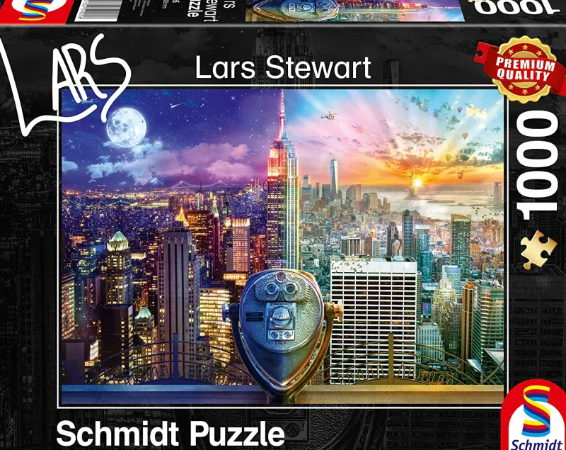 Schmidt - Lars Stewart: New York Night & Day - 1000 Piece Jigsaw Puzzle New