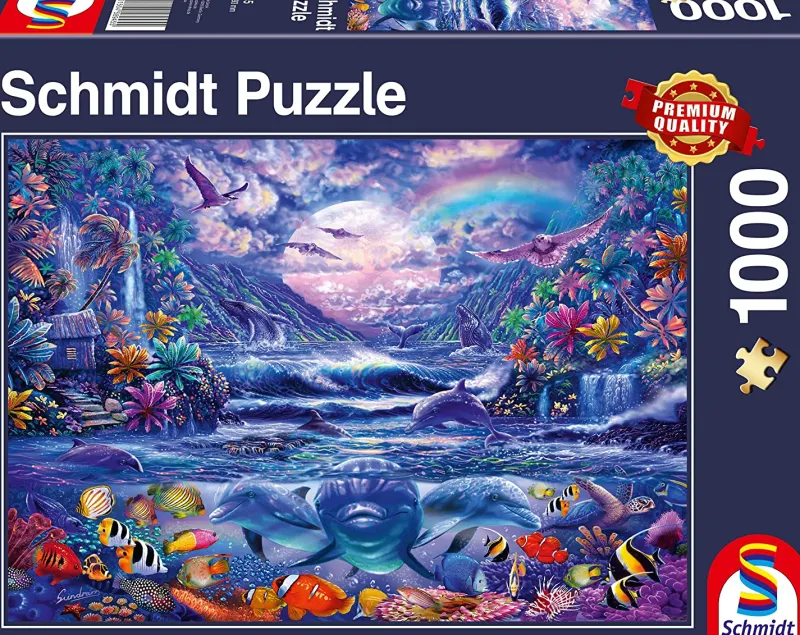 Schmidt - Moonlight Oasis - 1000 Piece Jigsaw Puzzle Online