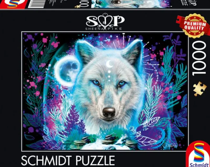 Schmidt - Sheena Pike: Neon Arctic Wolf - 1000 Piece Jigsaw Puzzle Discount
