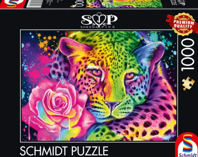 Schmidt - Sheena Pike: Neon Rainbow Leopard - 1000 Piece Jigsaw Puzzle Best