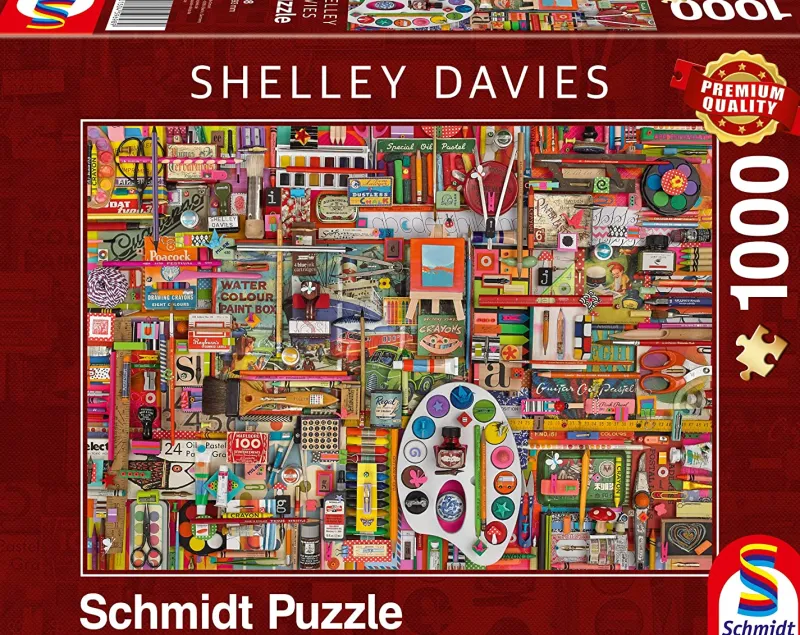 Schmidt - Shelley Davies: Vintage Artist Materials - 1000 Piece Jigsaw Puzzle Online