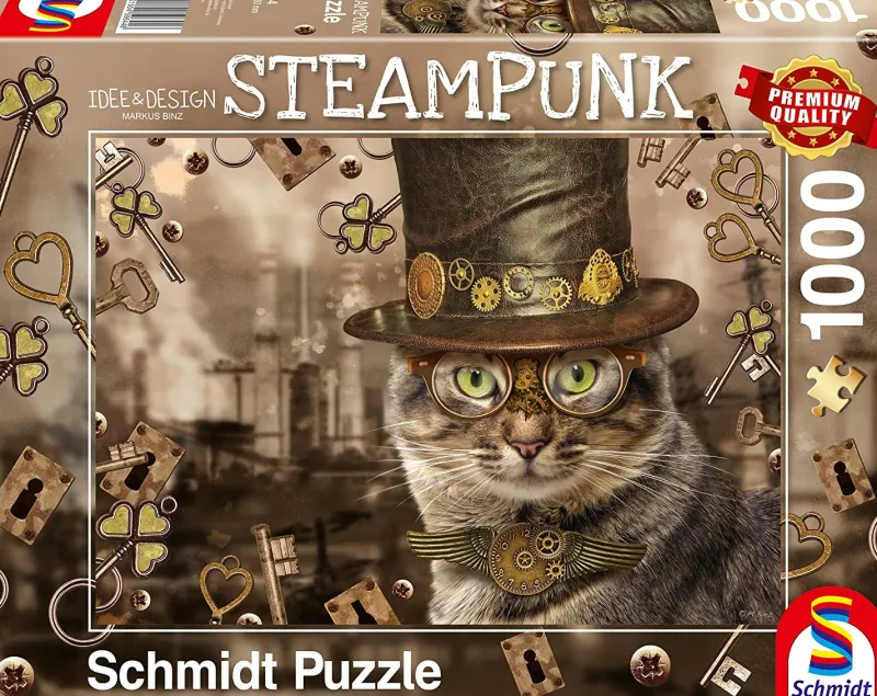 Schmidt - Steampunk Cat - 1000 Piece Jigsaw Puzzle Hot