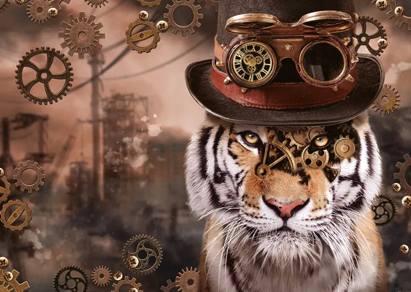 Schmidt - Steampunk Tiger - 1000 Piece Jigsaw Puzzle Clearance