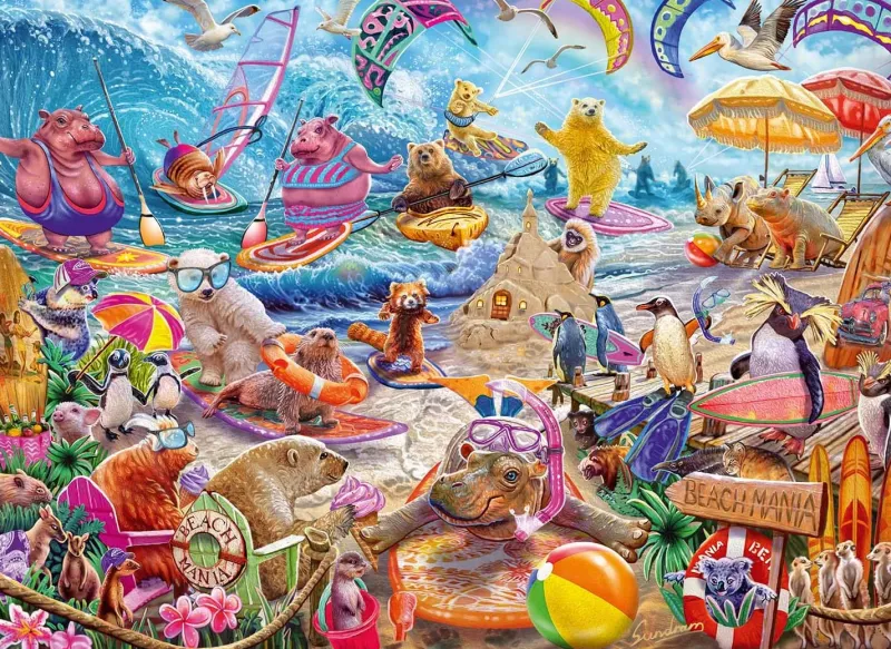 Schmidt - Steve Sundram: Beach Mania - 1000 Piece Jigsaw Puzzle Online