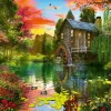 Schmidt - The Watermill - 1000 Piece Jigsaw Puzzle Online