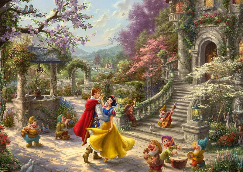 Schmidt - Thomas Kinkade - Disney Snow White - Dance with the Prince - 1000 Piece Jigsaw Puzzle Hot