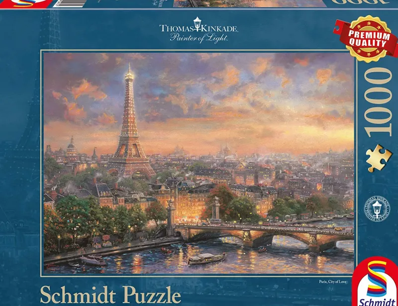 Schmidt - Thomas Kinkade - City of Love - 1000 Piece Jigsaw Puzzle Hot