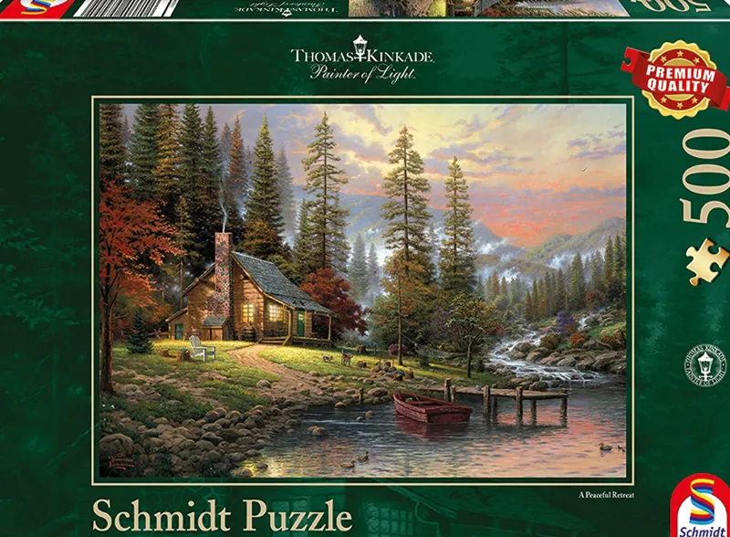 Schmidt - Thomas Kinkade - A Peaceful Retreat - 500 Piece Jigsaw Puzzle Best