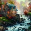 Schmidt - Thomas Kinkade: Cobblestone Mill - 1000 Piece Jigsaw Puzzle Best