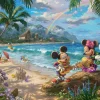 Schmidt - Thomas Kinkade, Disney, Mickey and Minnie in Hawaii - 1000 Piece Jigsaw Puzzle Online