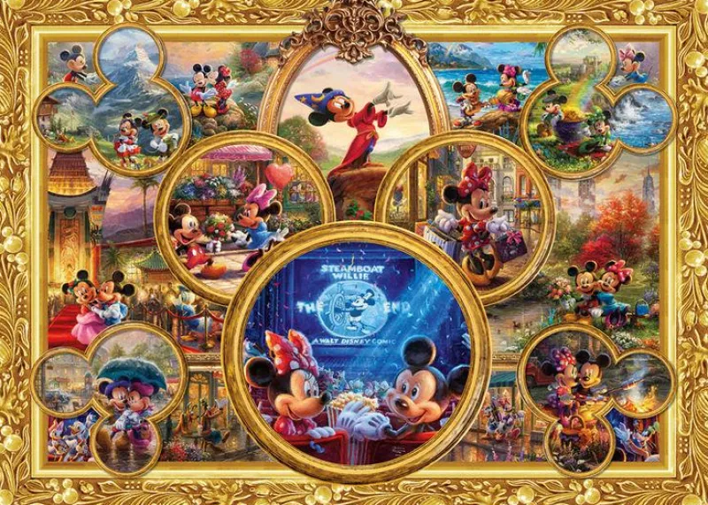 Schmidt - Thomas Kinkade: Disney Mickey and Minnie Disney Dreams Collection - 2000 Piece Jigsaw Puzzle New