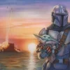 Schmidt - Thomas Kinkade: Disney Star Wars The Mandalorian - A New Direction - 1000 Piece Jigsaw Puzzle New