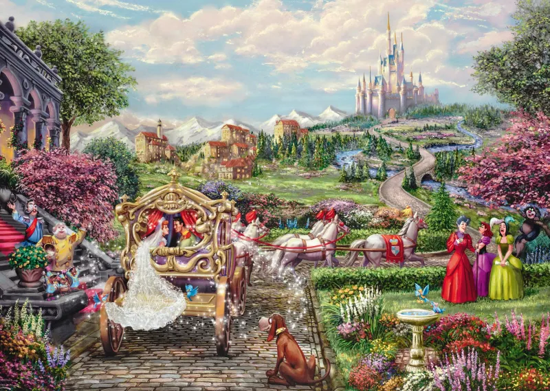 Schmidt - Thomas Kinkade: Disney Cinderella - Happily Ever After - 1000 Piece Jigsaw Puzzle Sale